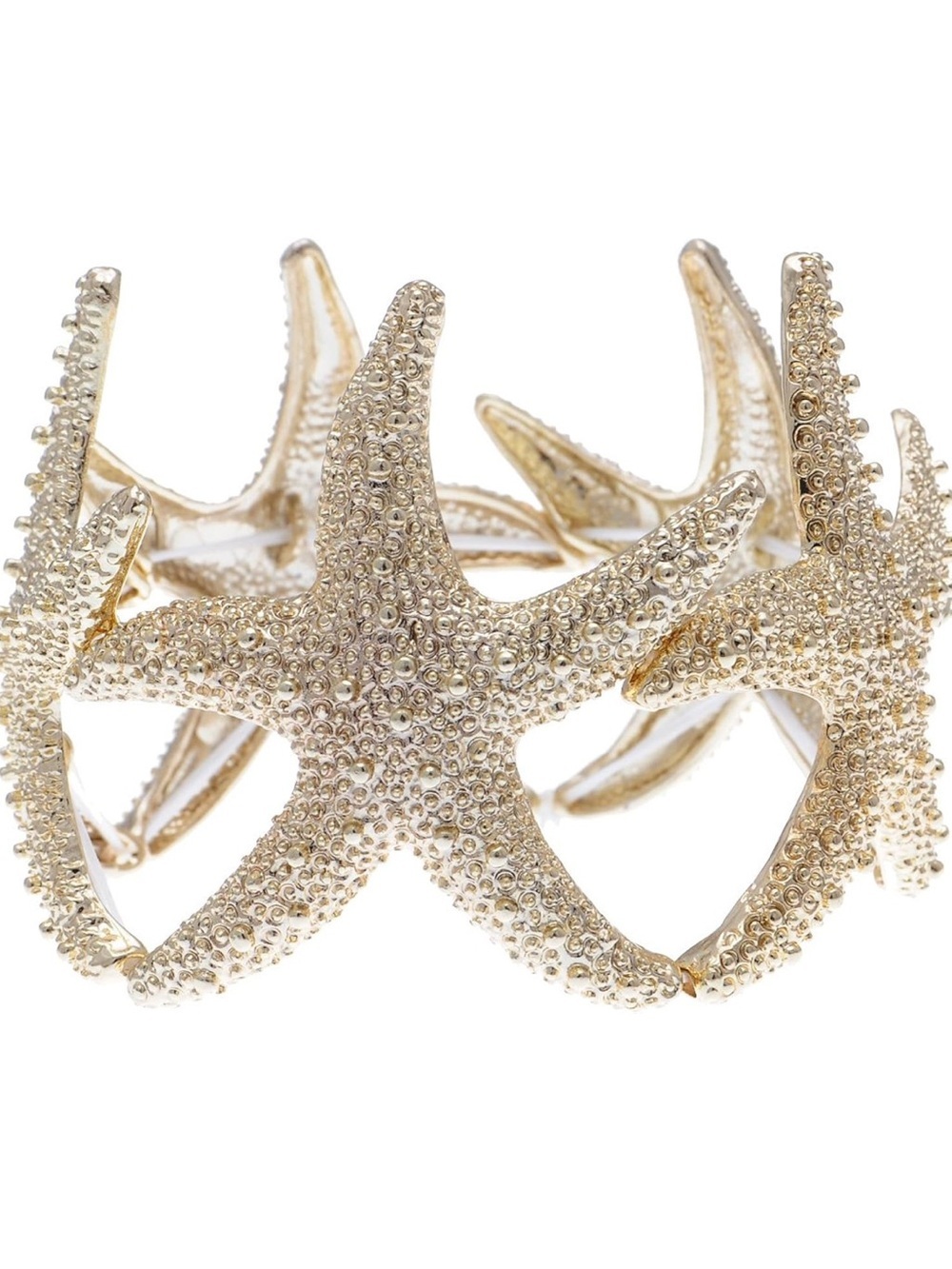Gold Starfish Cuff Bracelet